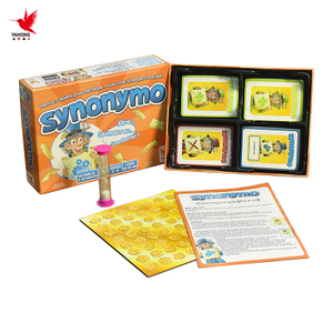 カスタムロゴデザイン印刷最高品質の紙大人子供パーティーテーブルセットの製造ボードゲーム