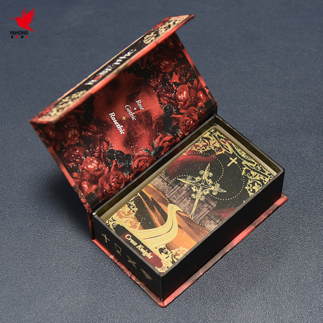 高品質カスタムタロットカード環境に優しい耐久性のある厚紙フルカラー印刷光沢のあるマット仕上げトランプ