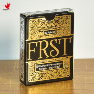 カスタム印刷 100% プラスチック耐久性のある防水ポーカー カード ゲーム トランプ
